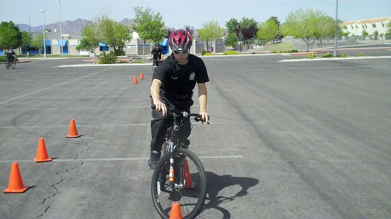 Explorer Bike Patrol Training conducted by Advisor CCSD Police Sergeant Reggie Beatty